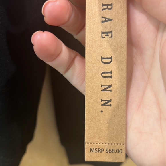 Rae Dunn Halloween crewneck black sweatshirt ‘Boo’ with ghost crew socks - Picture 5 of 7